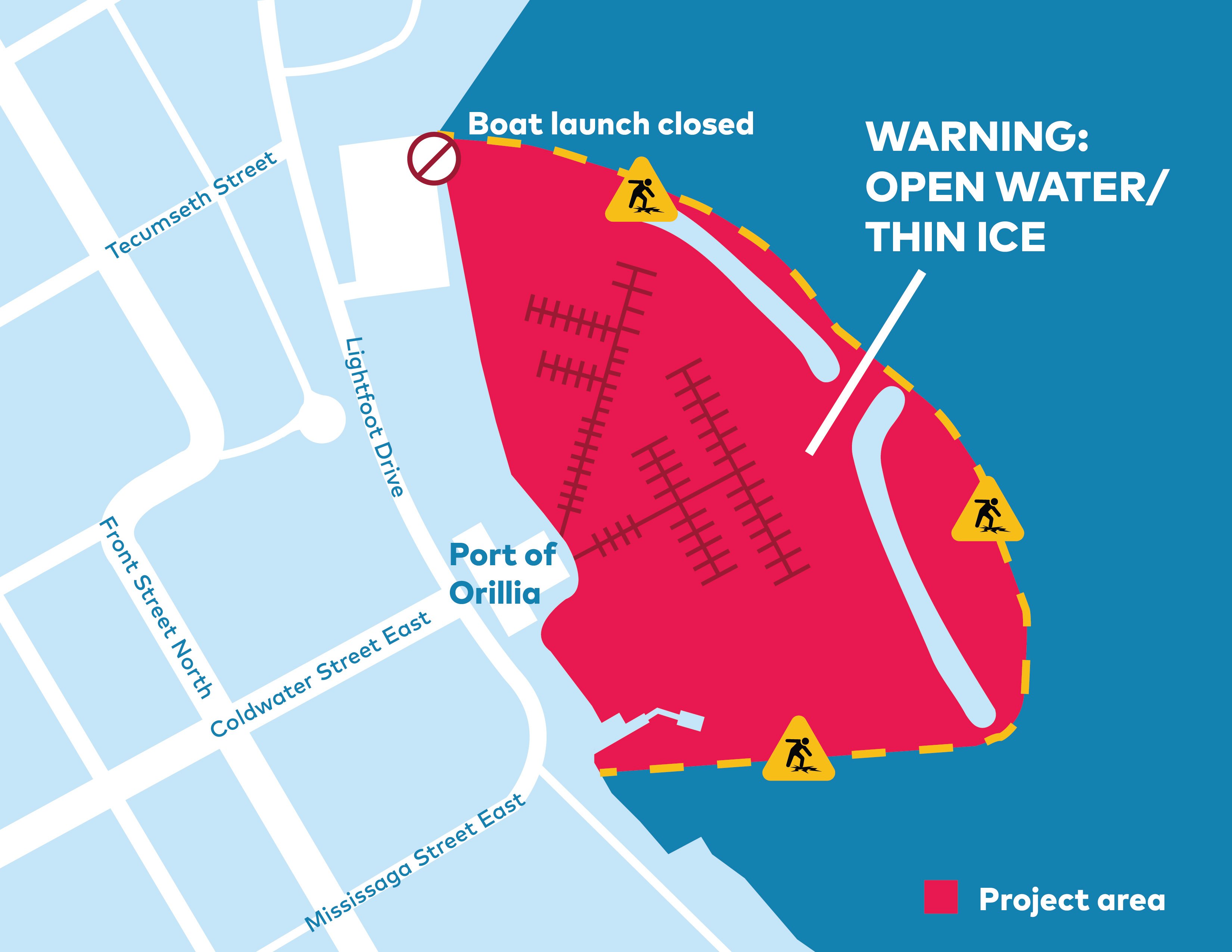 Port of Orillia dredging program impacting ice thickness on Lake ...