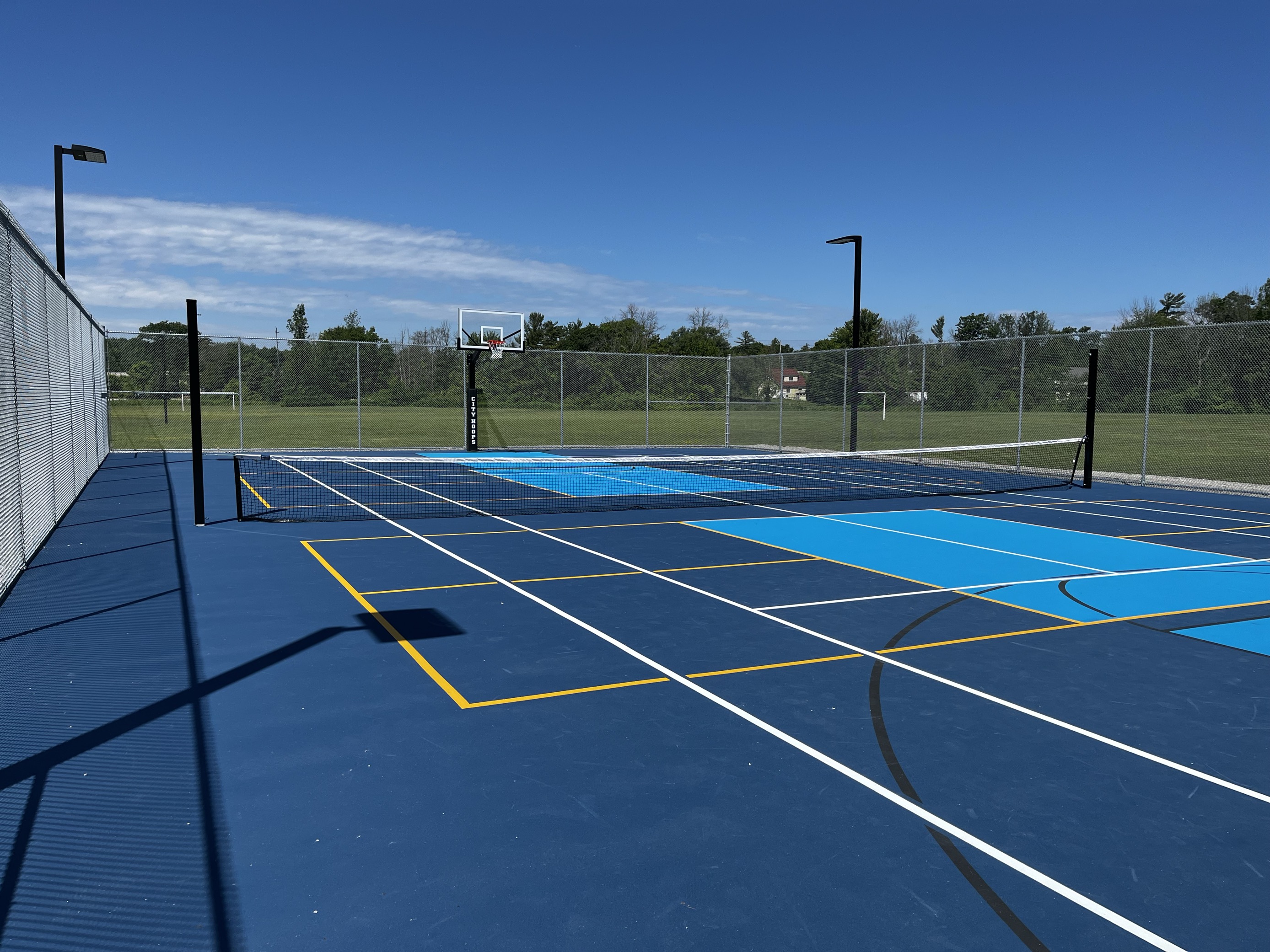 view of the Washago sport courts