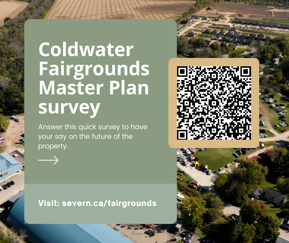 Coldwater Fairgrounds Master Plan survey and QR code