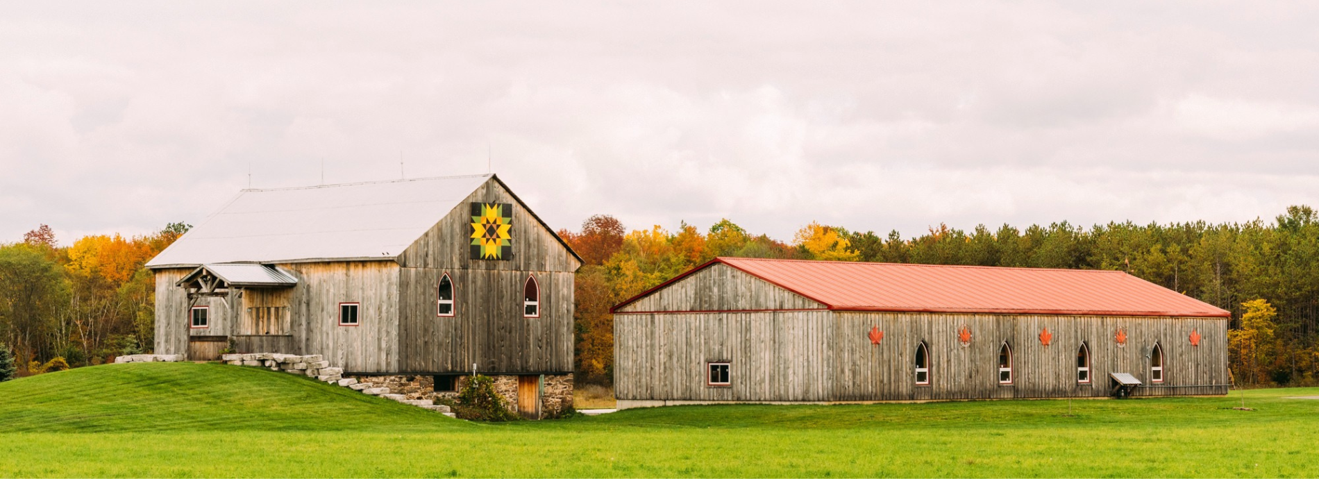 two rural out buildings